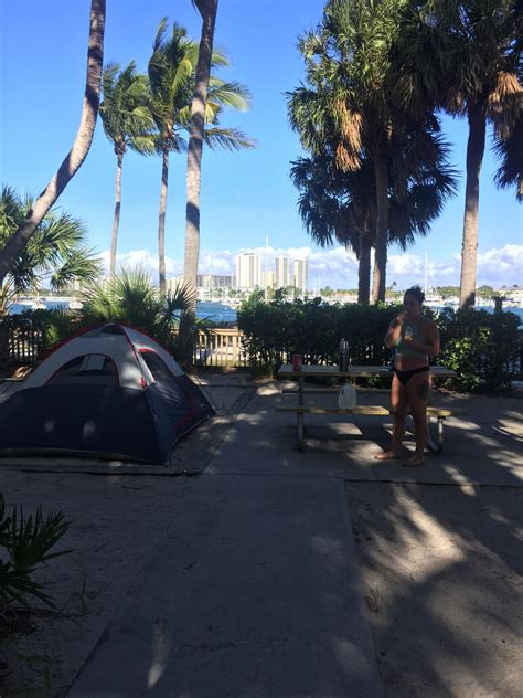 Beach camping peanut island Florida : r/camping