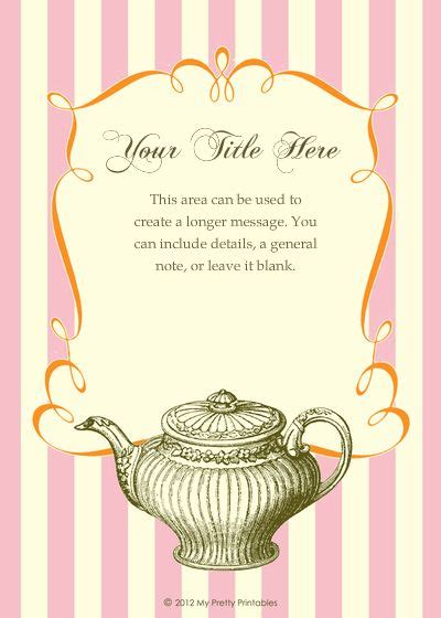 Vintage Tea Party, Invitations & Cards on Celebrations.com | Tea party invitations, Party invite ...