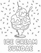 Free Ice Cream Coloring Page A Sweet Treat For Your Little Artist sketch template