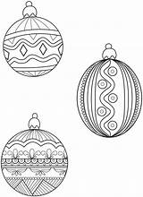 Zentangle Christmas Ornaments Coloring Pages sketch template