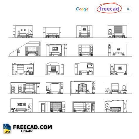 Dormitory in view DWG 2D | Download Library AutoCAD FREE