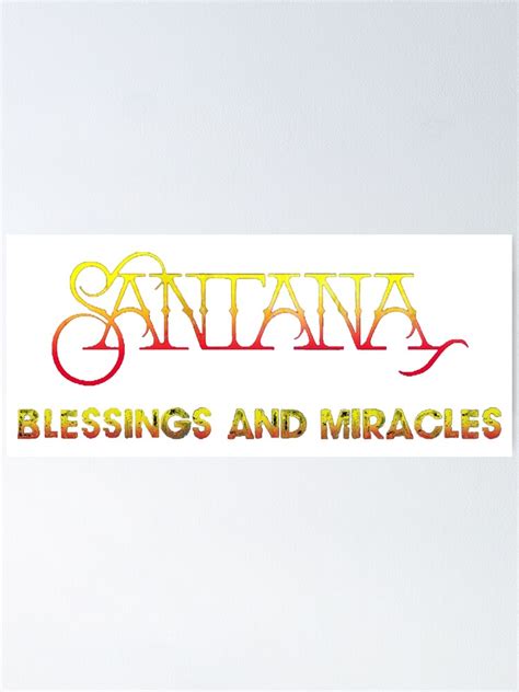 "Letter Santana Band Tour Logo" Poster for Sale by ndreande36 | Redbubble