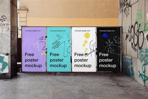 Free Wall Street Poster Mockup | Mockuptree