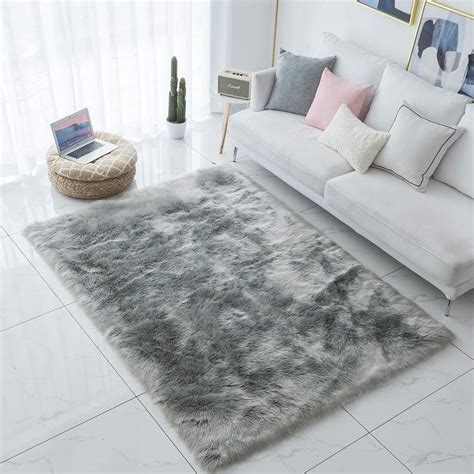 Bedroom Rugs Living Room Are Rug Luxury Faux Sheepskin Fur | Etsy | Rugs in living room, White ...