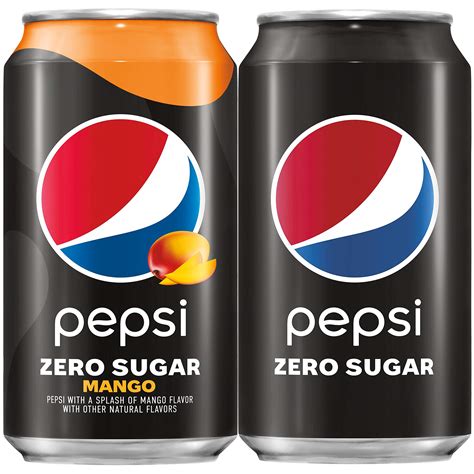 Buy Pepsi Zero Sugar Flavors Variety Pack, Original, Mango, 12oz Cans ...