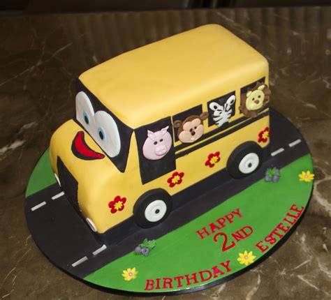 18 Images Best Wheels On The Bus Theme Cake