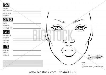 Face Chart Blank. Vector & Photo (Free Trial) | Bigstock