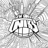 New York Knicks Logo Coloring Page 34953 27642 sketch template