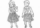 Kilt Coloring Pages sketch template