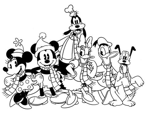 Libro para colorear de Mickey Mouse y sus amigos para imprimir y en línea