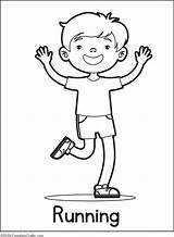 Physical Activity Coloring Pages  activities For Kids sketch template