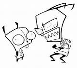 Invader Zim Coloring Pages At GetDrawings  Free Download sketch template