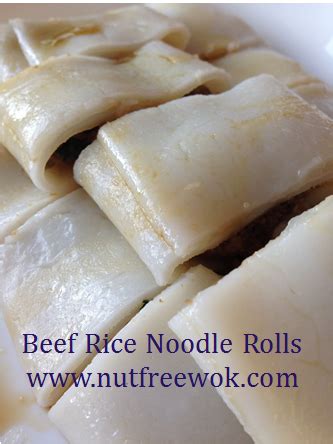 Delicious Dim Sum! Beef Rice Noodle Rolls - Nut Free Wok