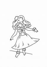 Hula Dancing Coloring Page  Free Printable Pages For Kids sketch template