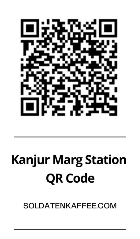 Kanjurmarg Station QR Code - SOLDATENKAFEE