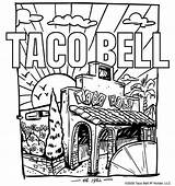 Taco Bell Coloring Sheet Pages sketch template