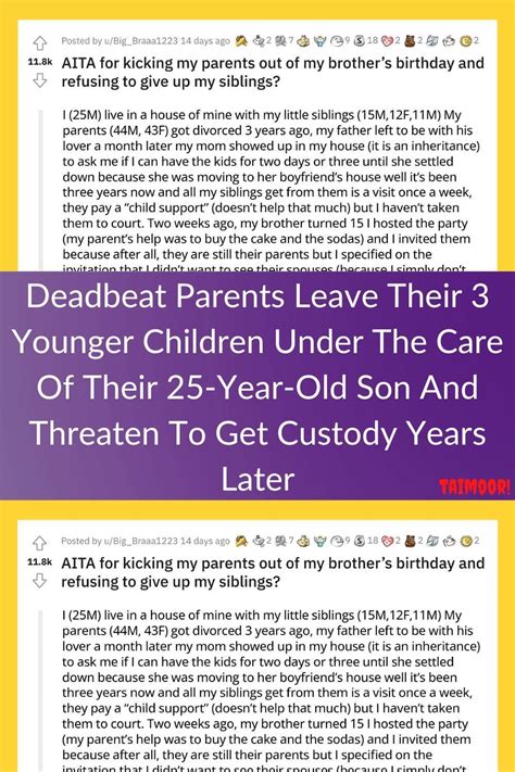Deadbeat parents leave their 3 younger children under the care of their 25 year old son and ...