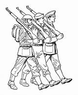 Coloring Pages Soilders War sketch template