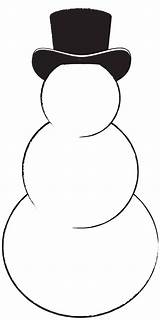 Printable Snowman Cut Out Template  coloring Pages sketch template