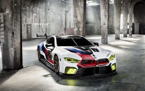 Download imagens BMW M8 GTE, Carro de corrida, 2018, bmw tuning, branco ...