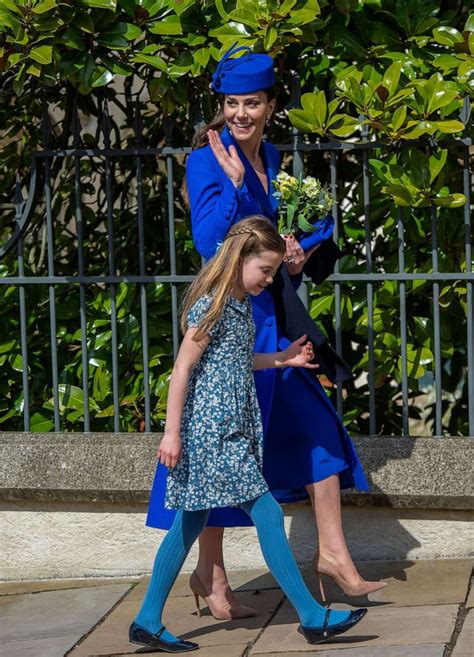 Prince William, Princess Kate and kids coordinate in royal blue for Easter celebration - Good ...