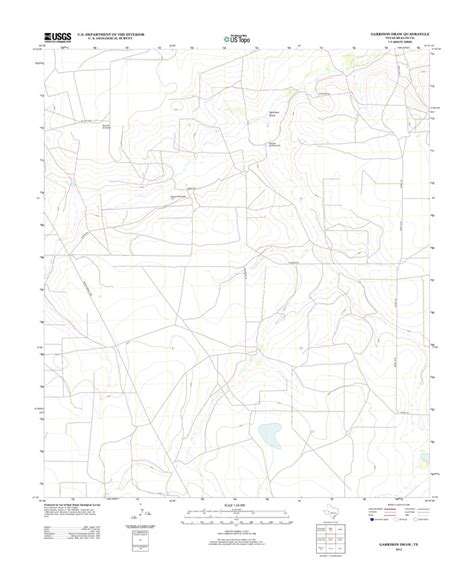 Garrison Draw, TX (2012, 24000-Scale) Map by United States Geological ...