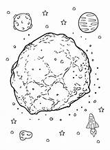 Asteroid Coloring Pages  For Kids And Adults sketch template