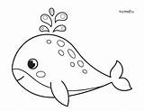 Cute Whale Coloring Pages sketch template