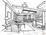 Interior Design Coloring Sheets sketch template