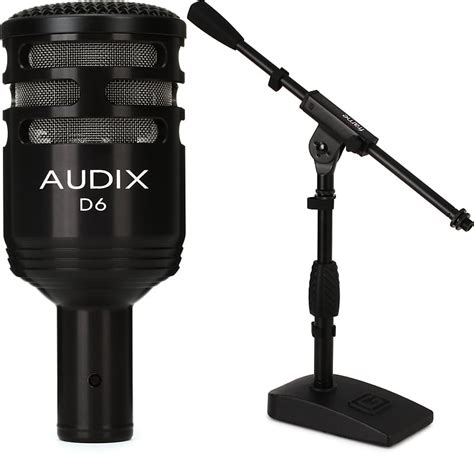 Audix D6 Cardioid Dynamic Kick Drum Microphone Bundle with | Reverb