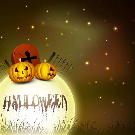 Scary Pumpkin In Full Moon Halloween Night. Royalty-Free Stock Image ...