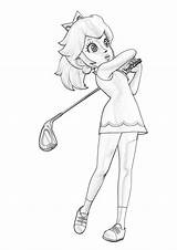 Coloring Pages  Hitting Golf Ball Page sketch template
