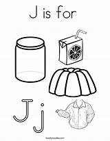 J Is For Coloring Page  Twisty Noodle sketch template