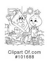Clipart Of Coloring Book Pages 530  39138 Royalty Free RF sketch template