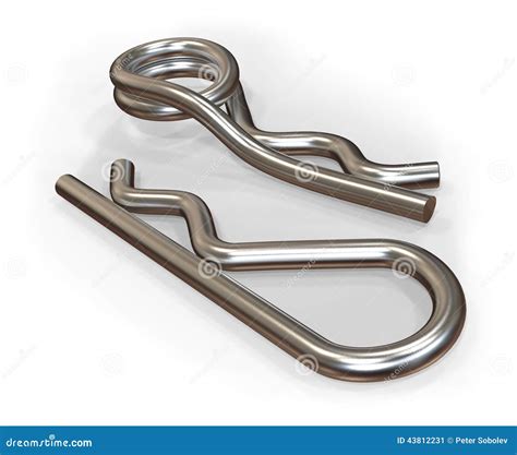 R-clips stock illustration. Illustration of white, security - 43812231