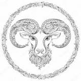 Aries Sign Coloring Pages sketch template