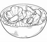 Dibujo De Ensalada Para Colorear  Dibujos Imprimir Gratis sketch template