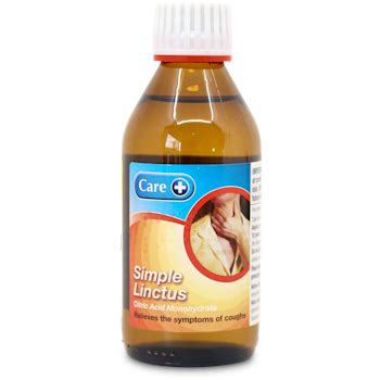 Care+ Simple Linctus Cough Syrup 200ml | medino