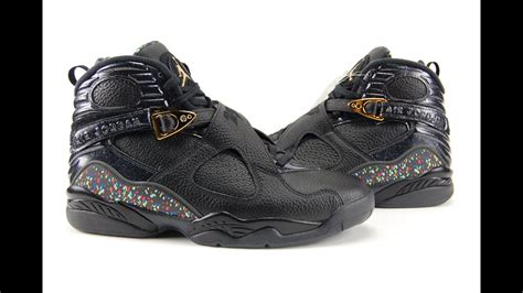 Air Jordan 8 Confetti Championship Pack Review 2016 - YouTube