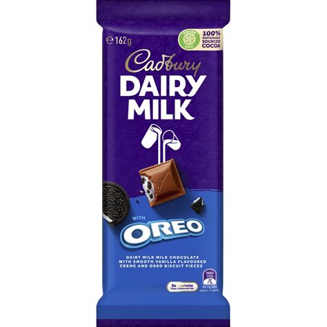 Cadbury Dairy Milk with Oreo Chocolate Block 162g | BIG W