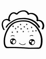 Taco Coloring Pages Free Printable PDF sketch template