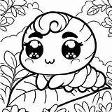 Chubby Cartoon caterpillar coloring Page Lulu Pages sketch template