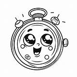 Timer Coloring Pages sketch template