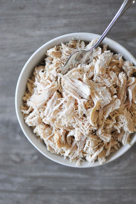 Basic Slow Cooker Shredded Chicken - Fed & Fit