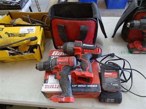 Bauer Impact Wrench Kit and Bauer Drill With Charger - Roller Auctions