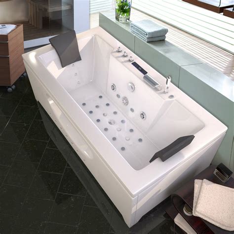 1700 Whirlpool Bath Shower Spa Jacuzzis Massage Corner 2 person Bathtub ...