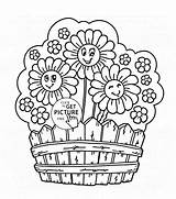 Flower Garden Coloring Pages Kids sketch template