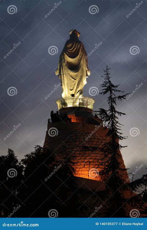 Worshippers at Our Lady of Lebanon Stock Image - Image of mother ...