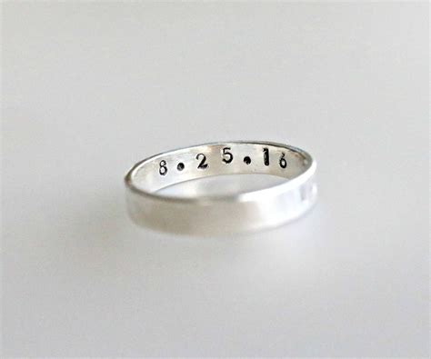 Personalized Ring Sterling Silver Custom Ring Love Ring - Etsy