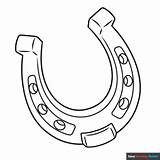 Horseshoe Coloring Page  Easy Drawing Guides sketch template